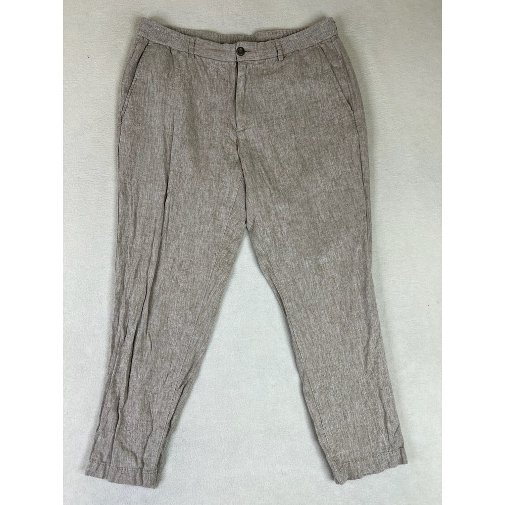 Banana Republic Men's Linen Blend Chinos in Light Taupe
